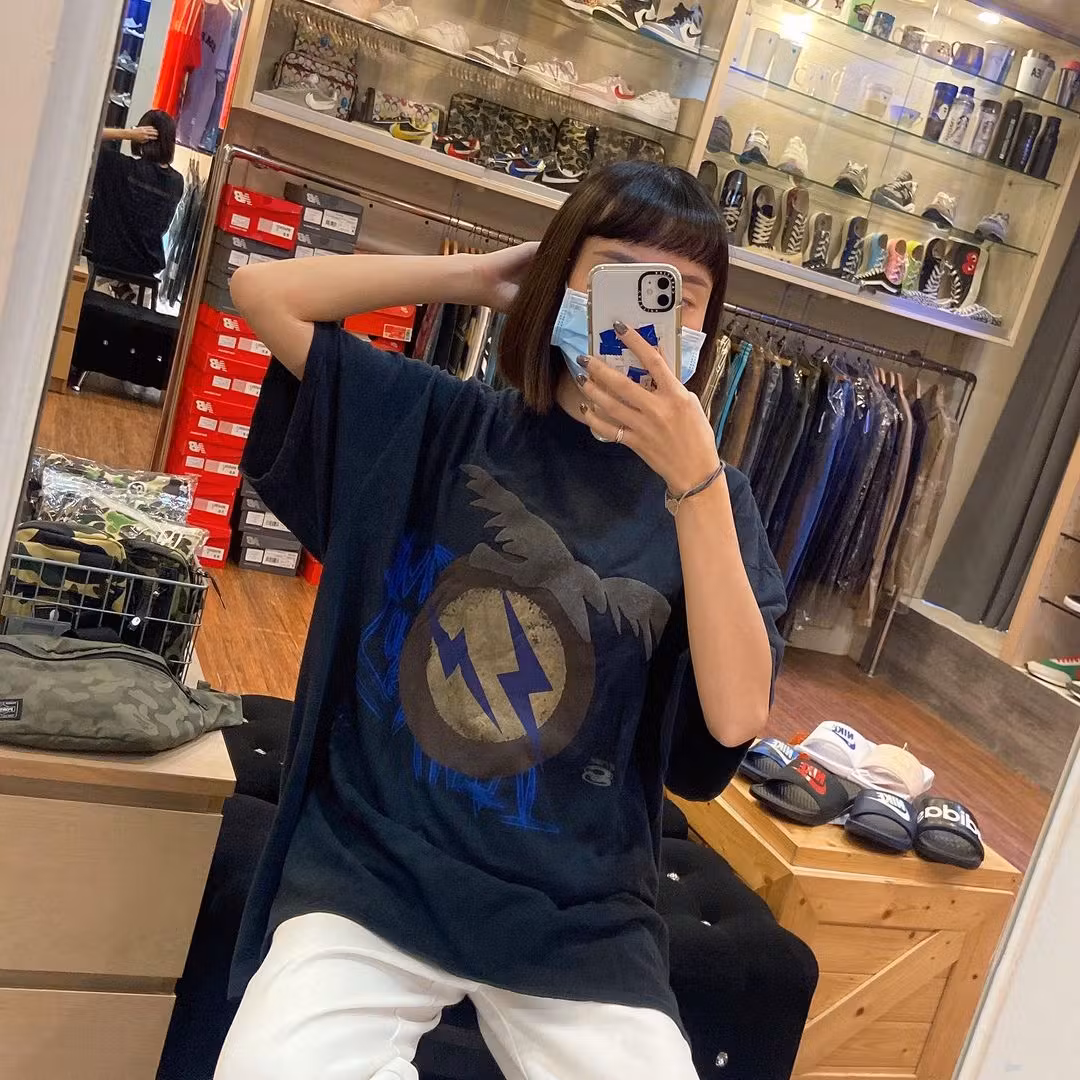 Travis Scott x Fragment Create T-shirt Washed Black Travis Scott x Fragment Create T-shirt Washed Black